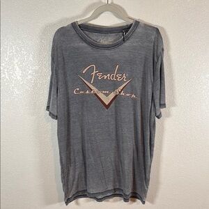 Lucky Brand Fender Distressed Vintage Feel Graphic Tee Size XL